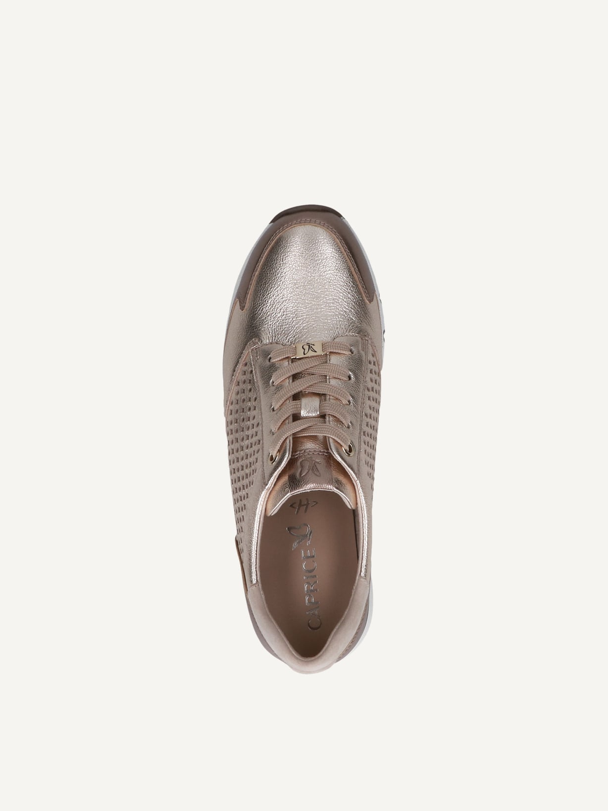 Caprice, Basket en cuir - marron TAUPE MET.COMB, image 5 sur 6