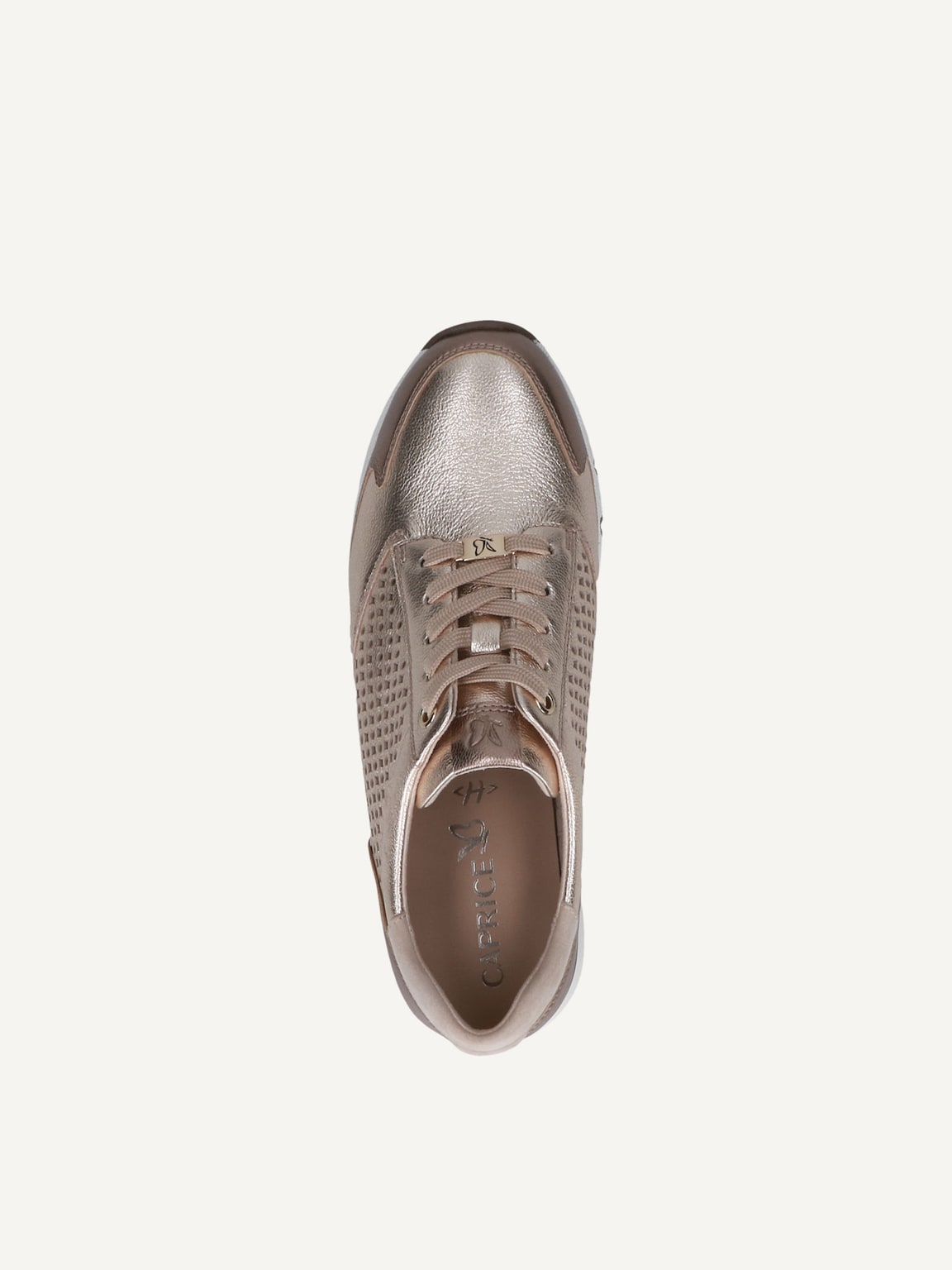 Caprice, Leather Sneaker - brown TAUPE MET.COMB, image 6 of 6