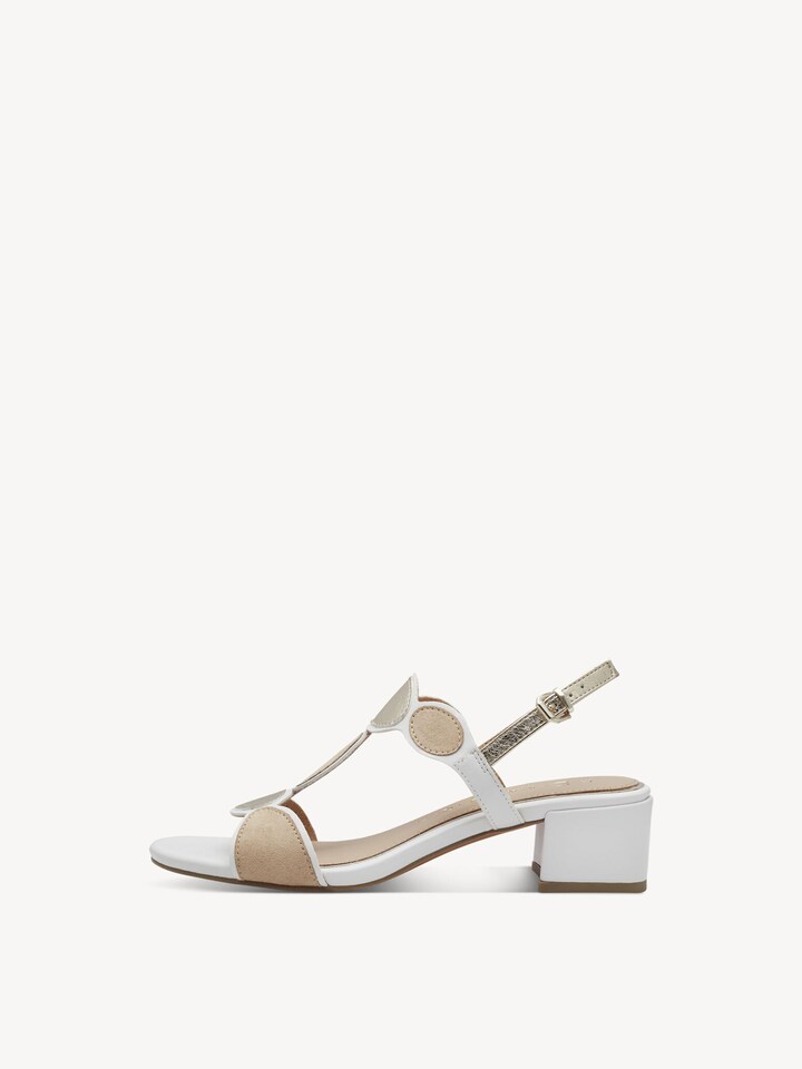 Marco Tozzi, Sandalo - bianco WHITE COMB