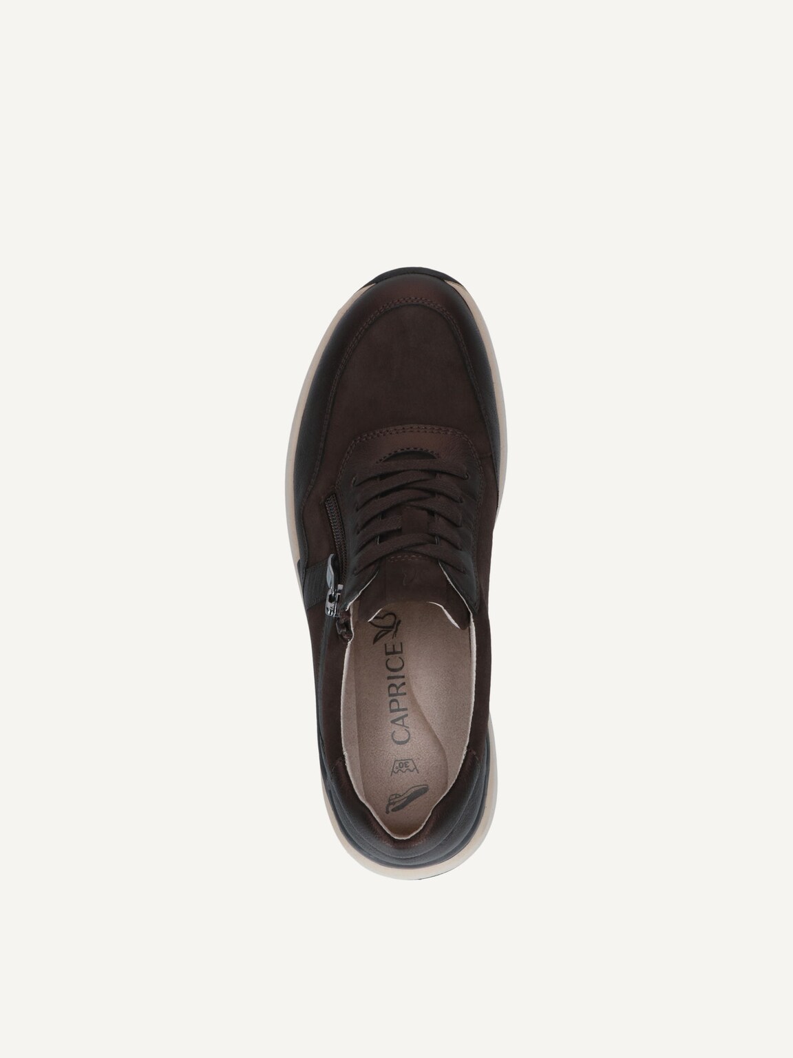 Caprice, Leather Sneaker - brown DK BROWN COMB, image 5 of 5