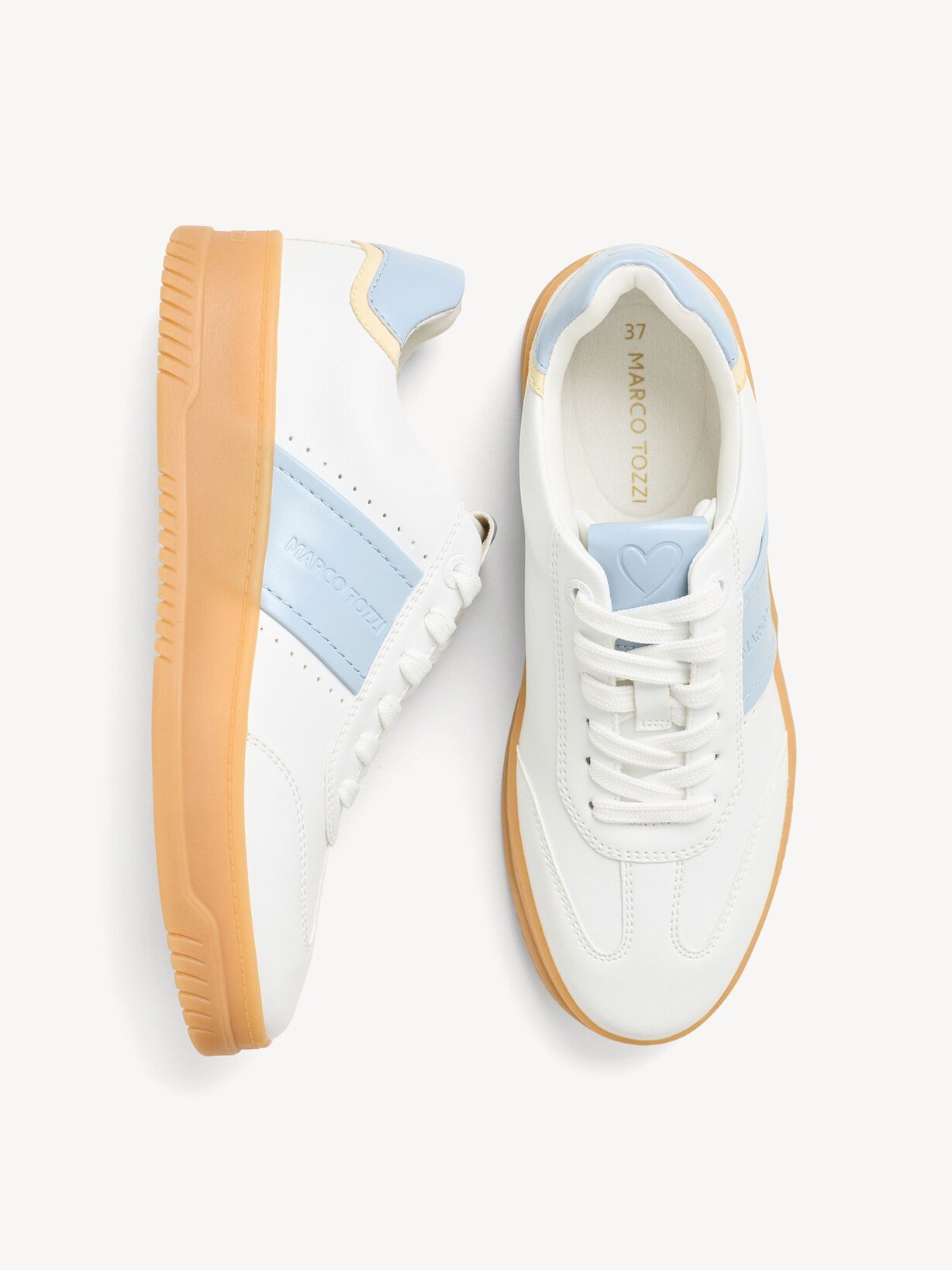 Marco Tozzi, Sneaker - weiß WHITE/LT. BLUE, Bild 8 von 8