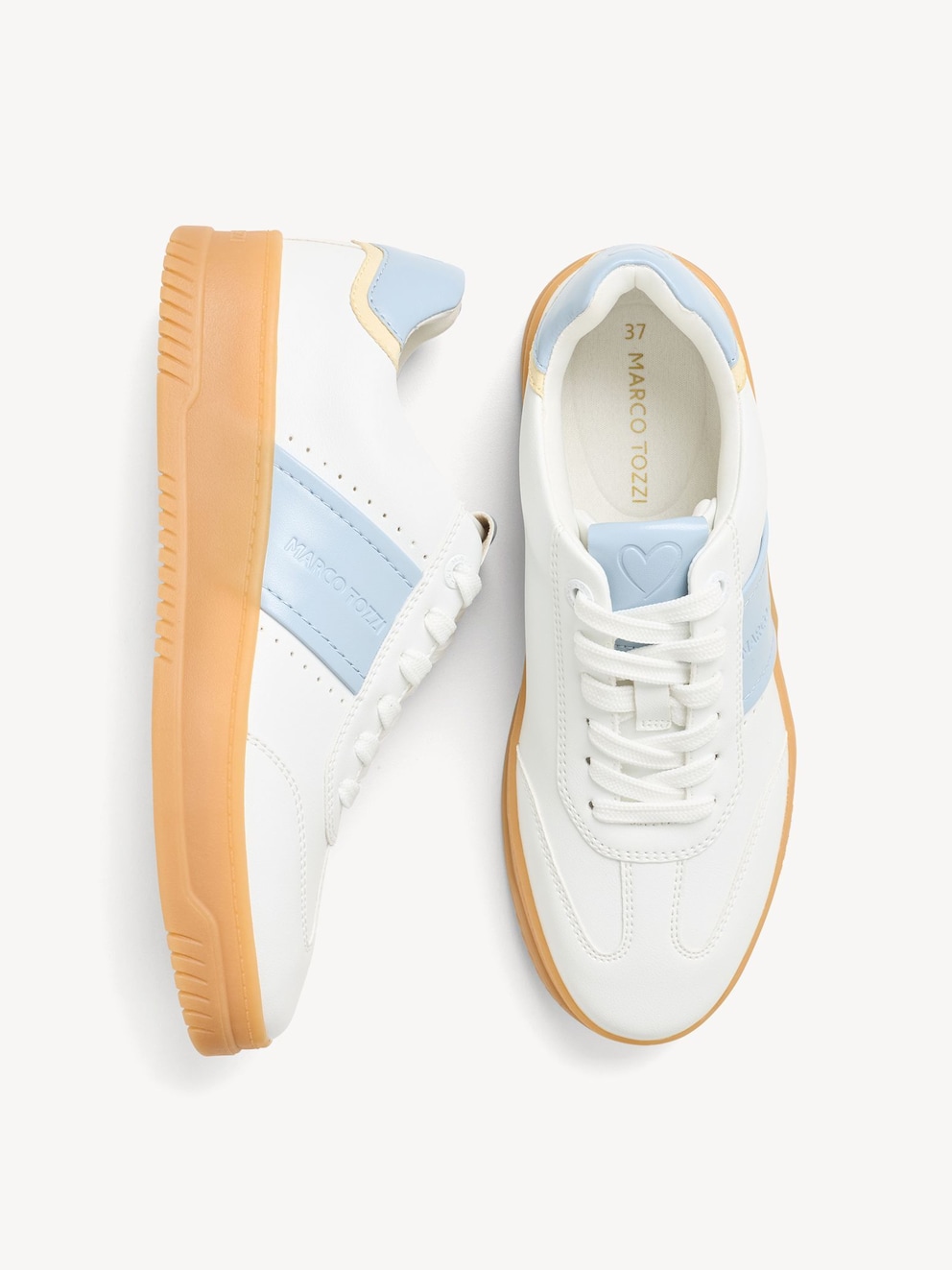 Marco Tozzi, Sneaker - weiß WHITE/LT. BLUE, Bild 8 von 8