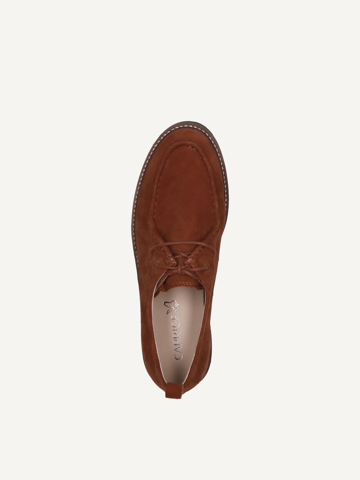 Caprice, Leather Low shoes - brown COGNAC SUEDE, image 6 of 6
