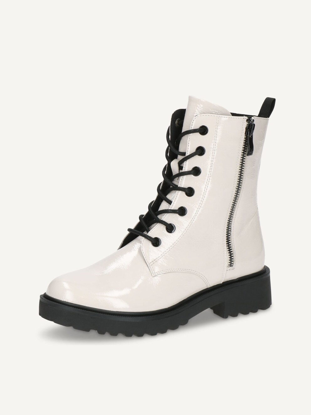 Caprice, Leather Bootie - white WHITE NAPLAK, image 2 of 10