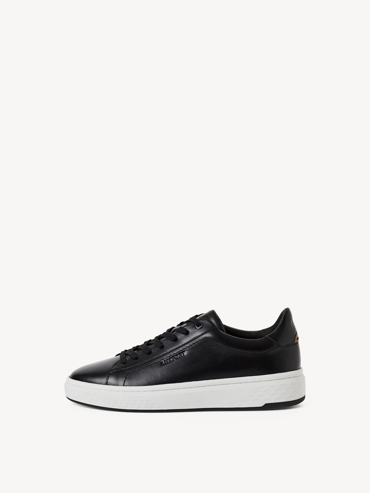Marco Tozzi, Leather Sneaker - black BLACK, image 2 of 6