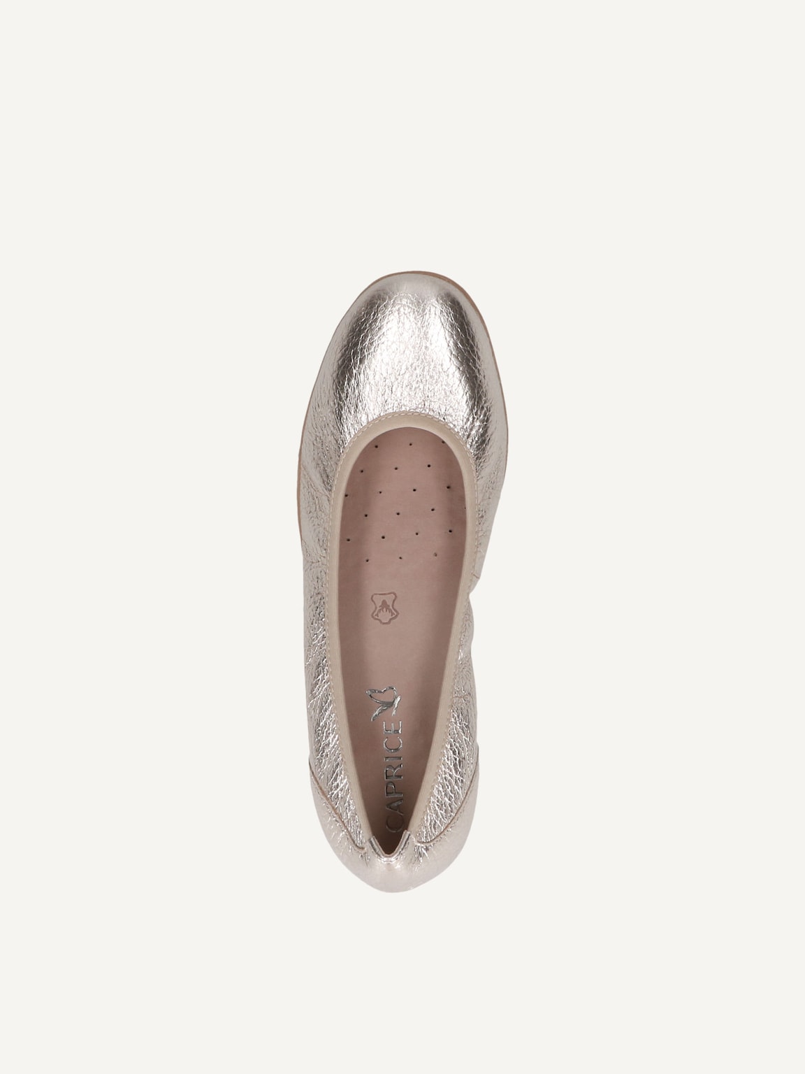 Caprice, Leather Ballerina - metallic LT.GOLD DEER, image 5 of 5
