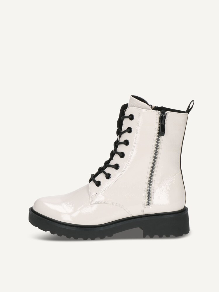 Caprice, Leather Bootie - white WHITE NAPLAK, image 3 of 10