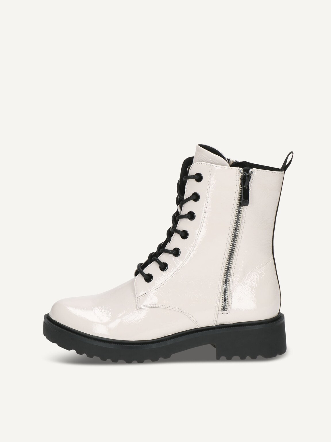 Caprice, Leather Bootie - white WHITE NAPLAK, image 3 of 10