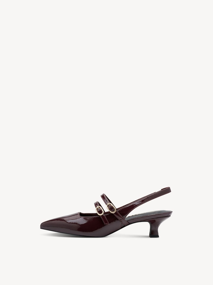 Marco Tozzi, Decolleté - rosso BORDEAUX PAT.