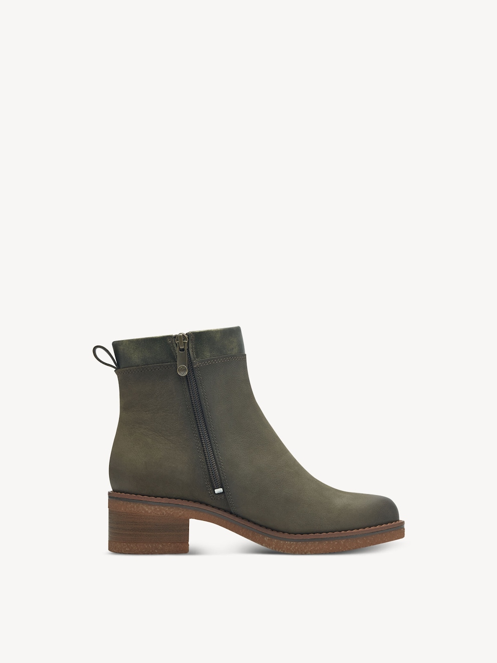 Marco Tozzi, Kotníčková obuv - khaki KHAKI COMB, obrázek 7 z 7