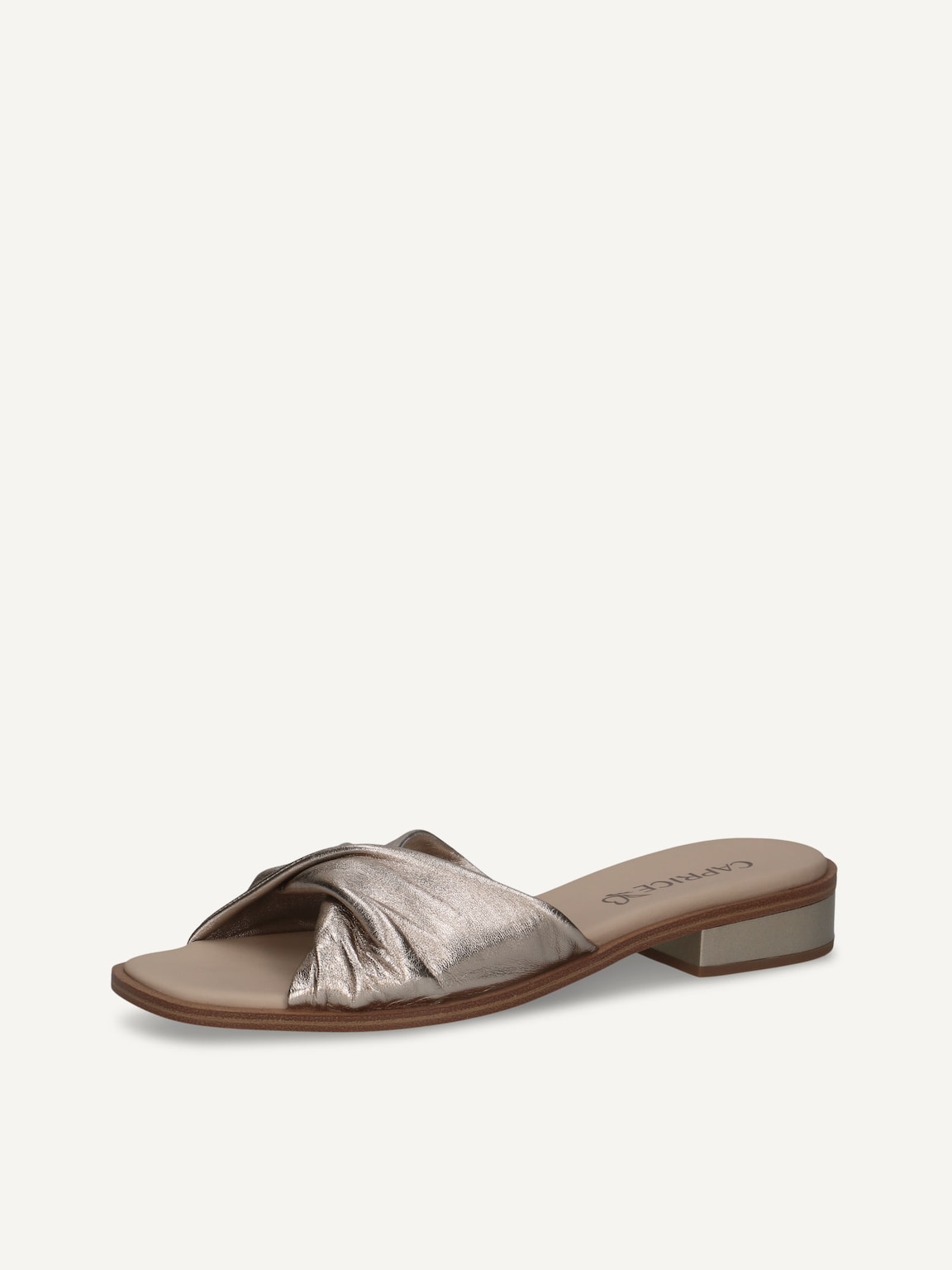 Caprice, Leather Mule - brown TAUPE METALLIC, image 1 of 6
