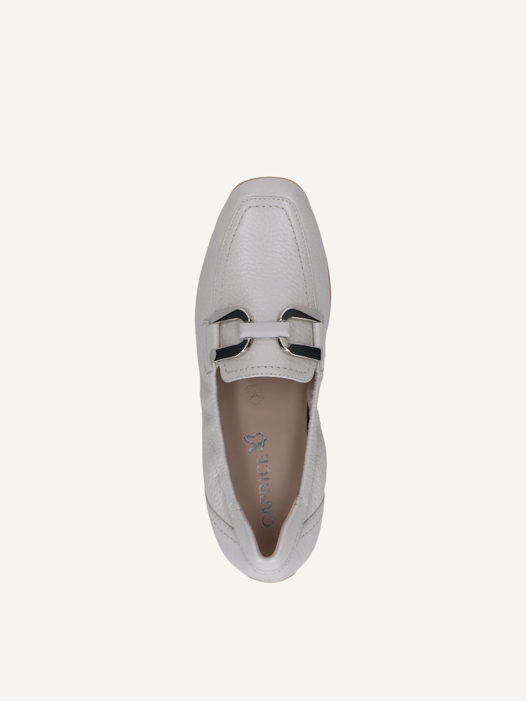 Caprice, Mocassin en cuir - blanc PEARL PER.DEER, image 4 sur 5