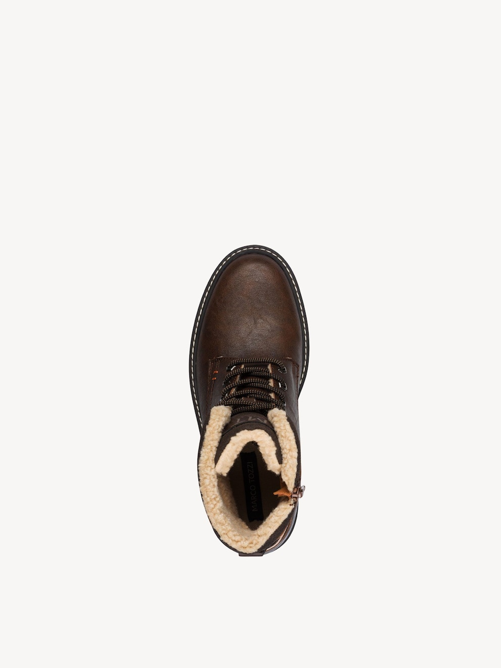 Marco Tozzi, Enkellaarsje - bruin warme voering COGNAC COMB, afbeelding 5 van 6