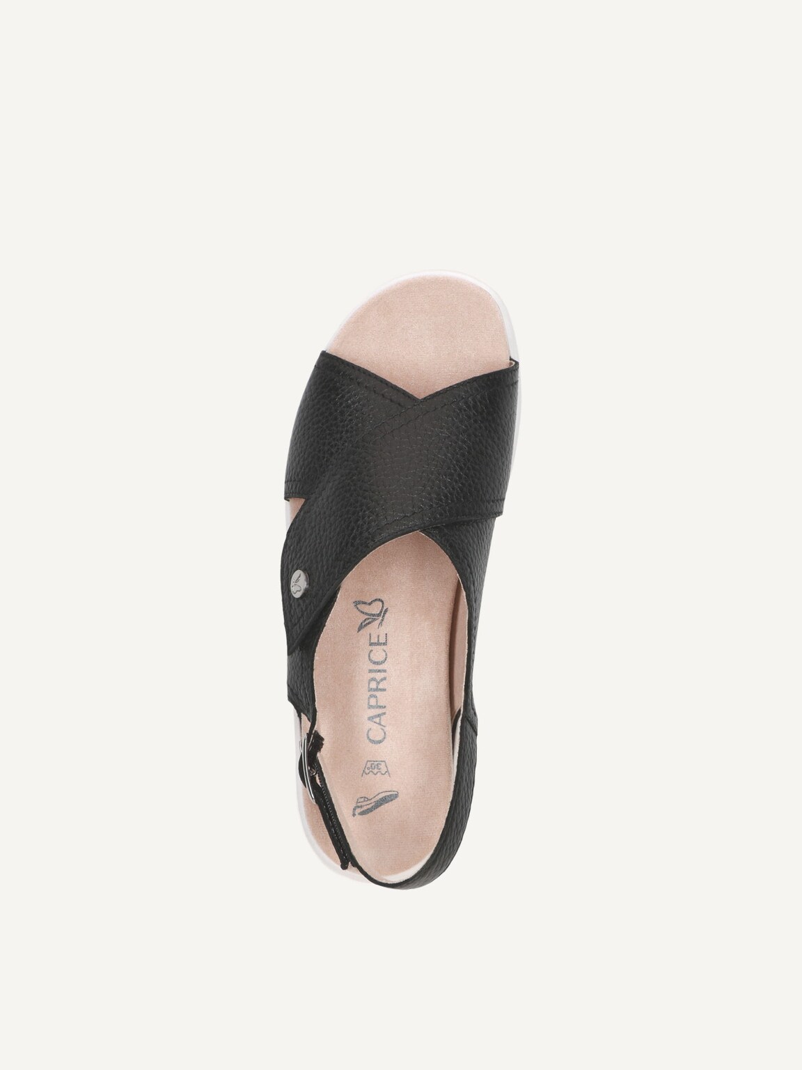 Caprice, Leather Sandal - black BLACK DEER, image 5 of 5