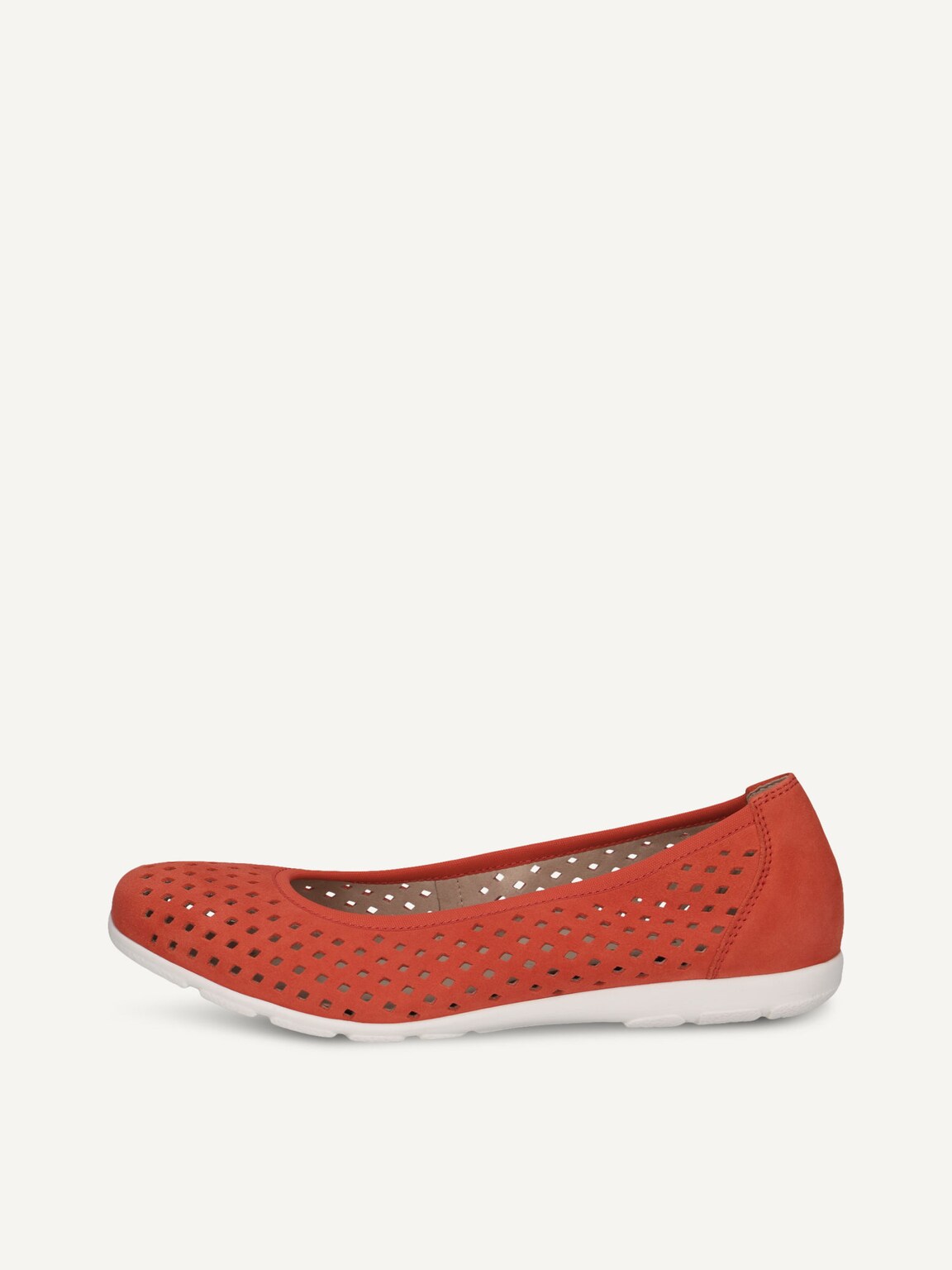 Caprice, Leather Ballerina - orange ORANGE SUEDE, image 2 of 5