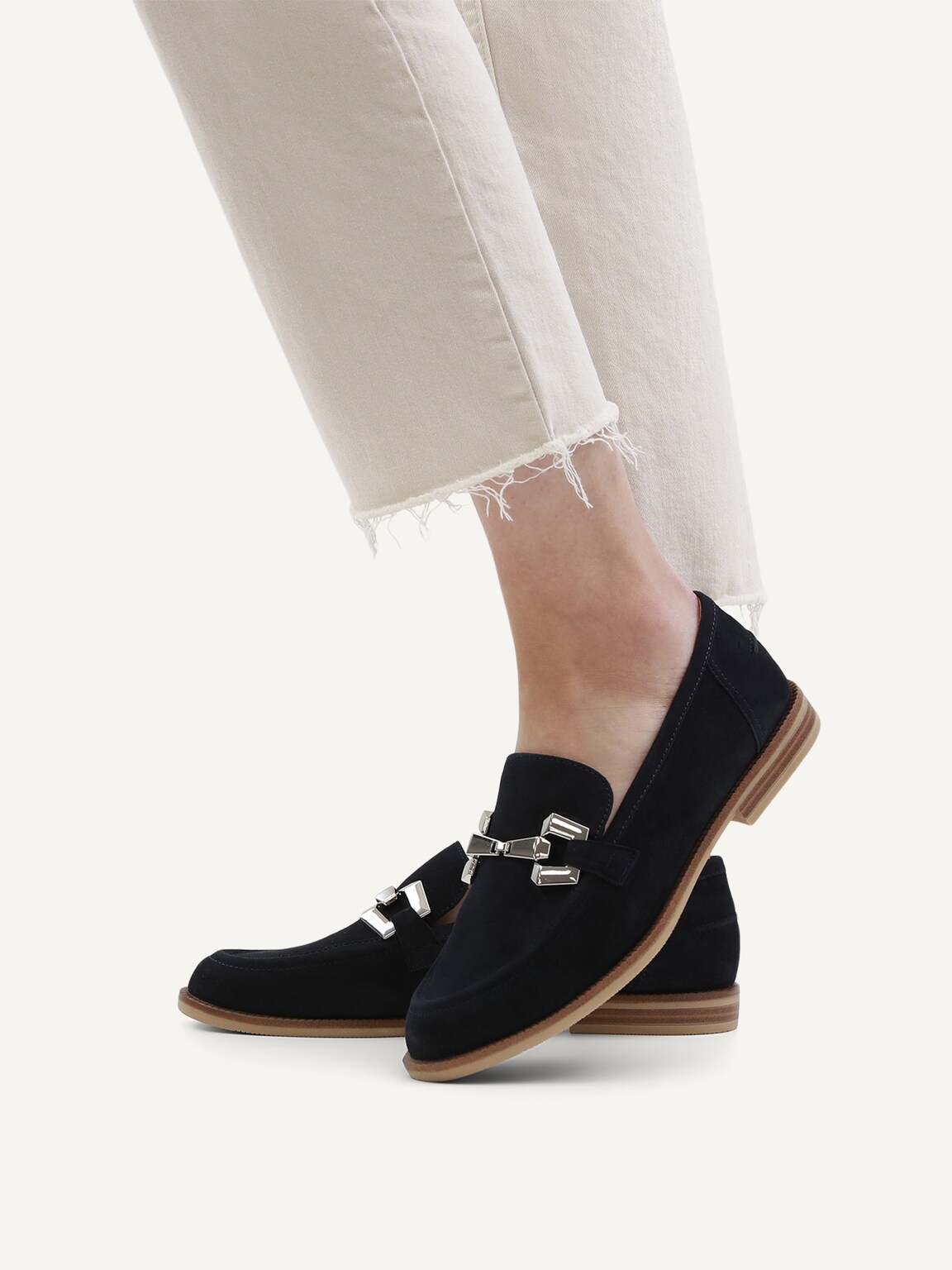 Caprice, Leather Slipper - blue OCEAN SUEDE, image 2 of 6