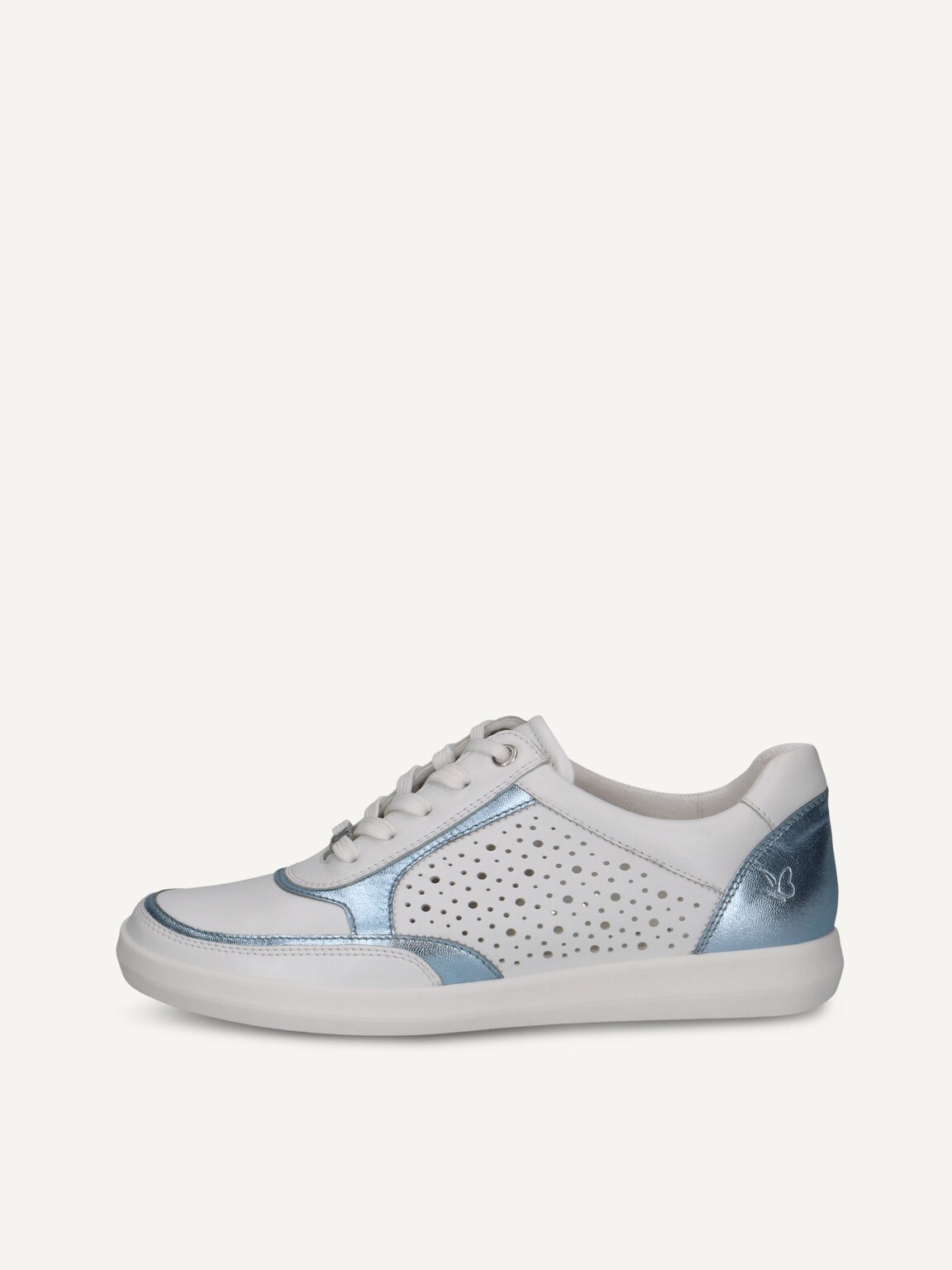 Caprice, Leather Sneaker - black WHITE/LT.BLUE, image 2 of 5
