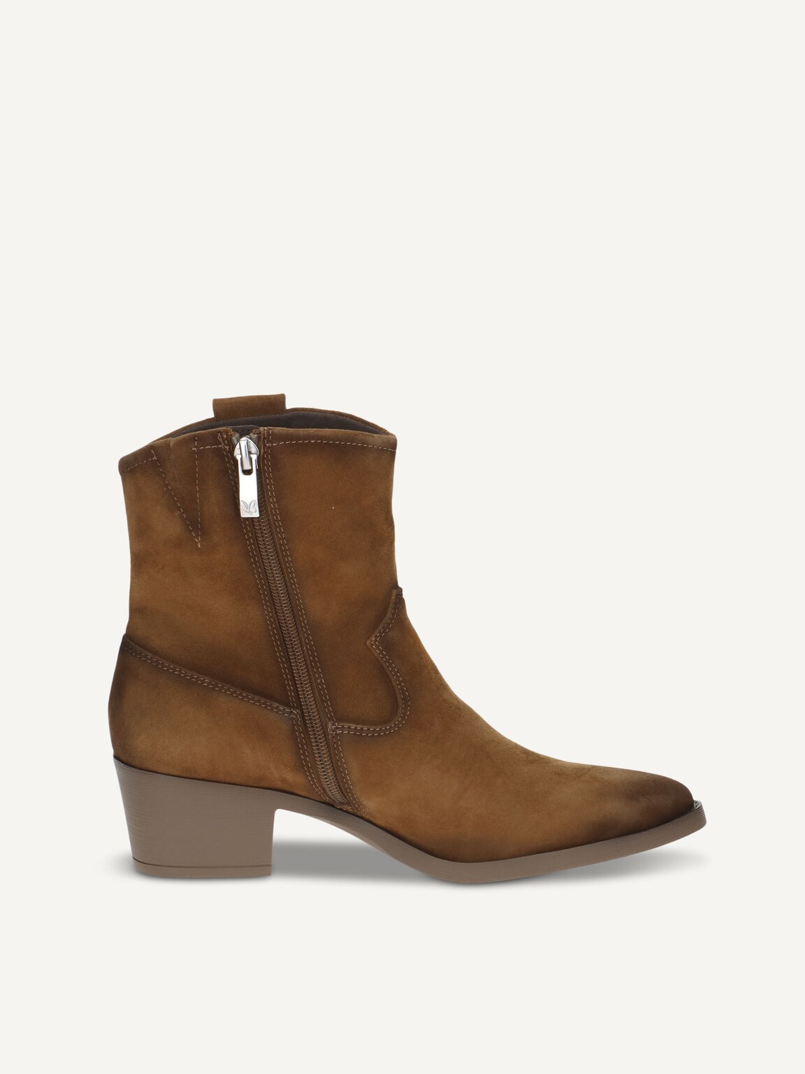 Caprice, Leather Bootie - khaki KHAKI SUEDE, image 3 of 5
