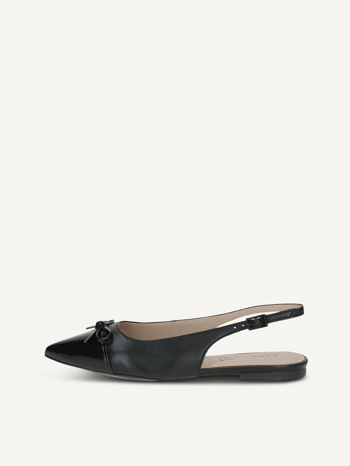 Caprice, Ballerine - noir BLACK COMB