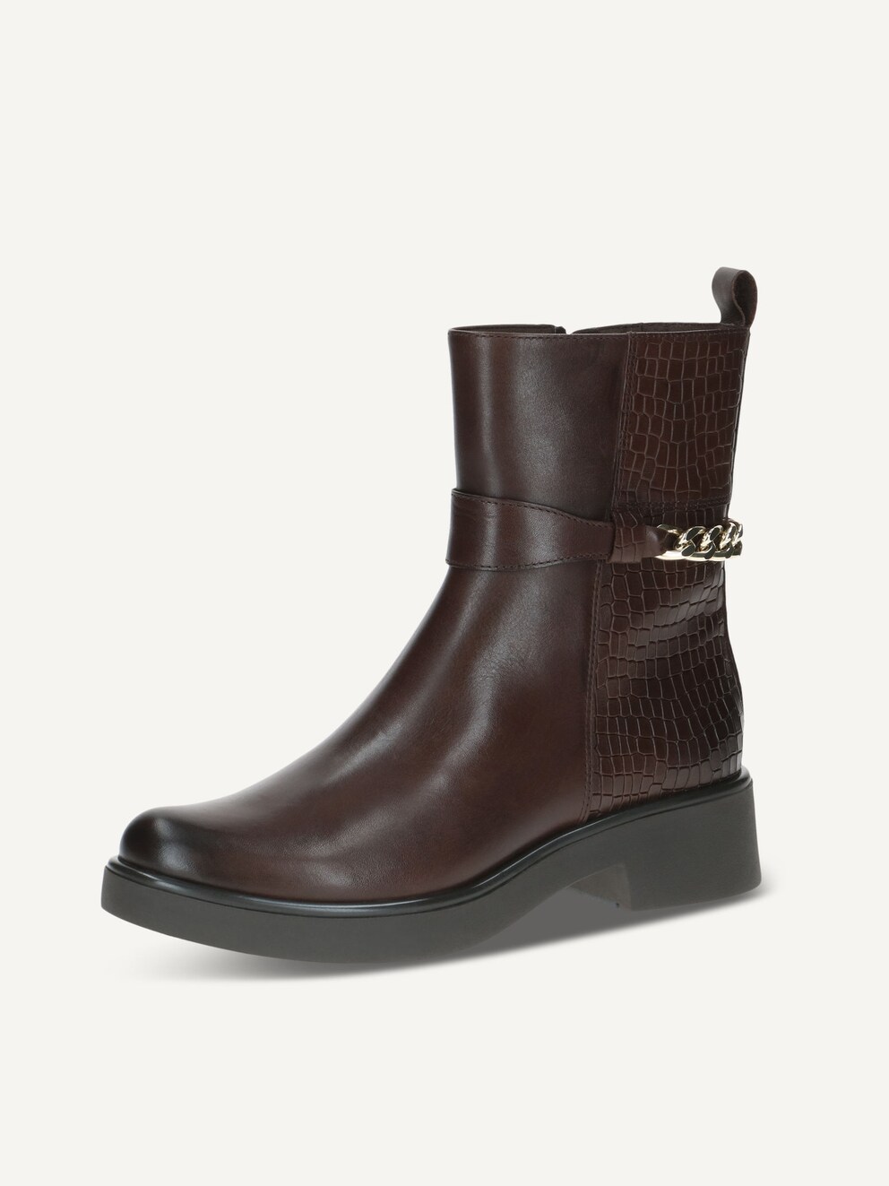 Caprice, Leather Bootie - brown DK BROWN COMB, image 1 of 6