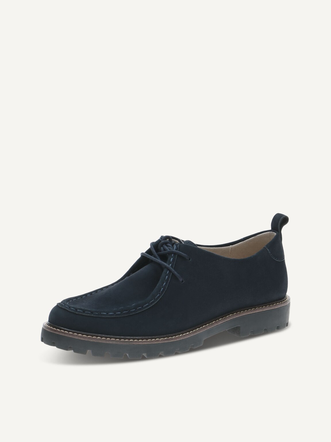 Caprice, Leather Low shoes - blue OCEAN SUEDE, image 1 of 5
