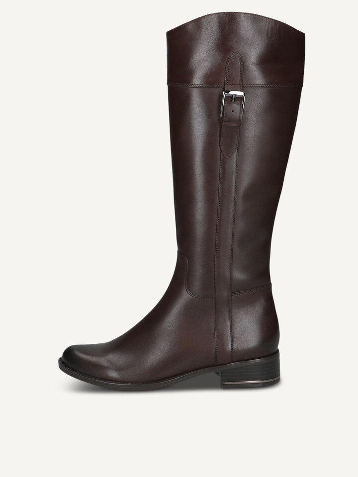 Caprice, Bottes en cuir - marron DK BROWN NAPPA