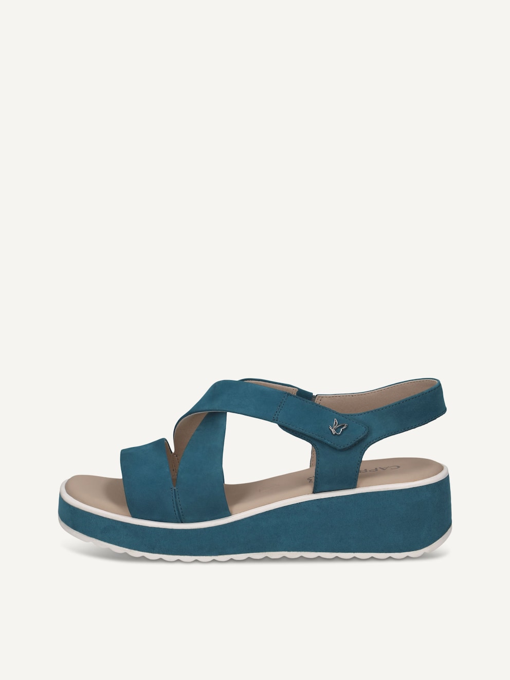 Caprice, Sandale en cuir - bleu BLUE NUBUC, image 1 sur 5
