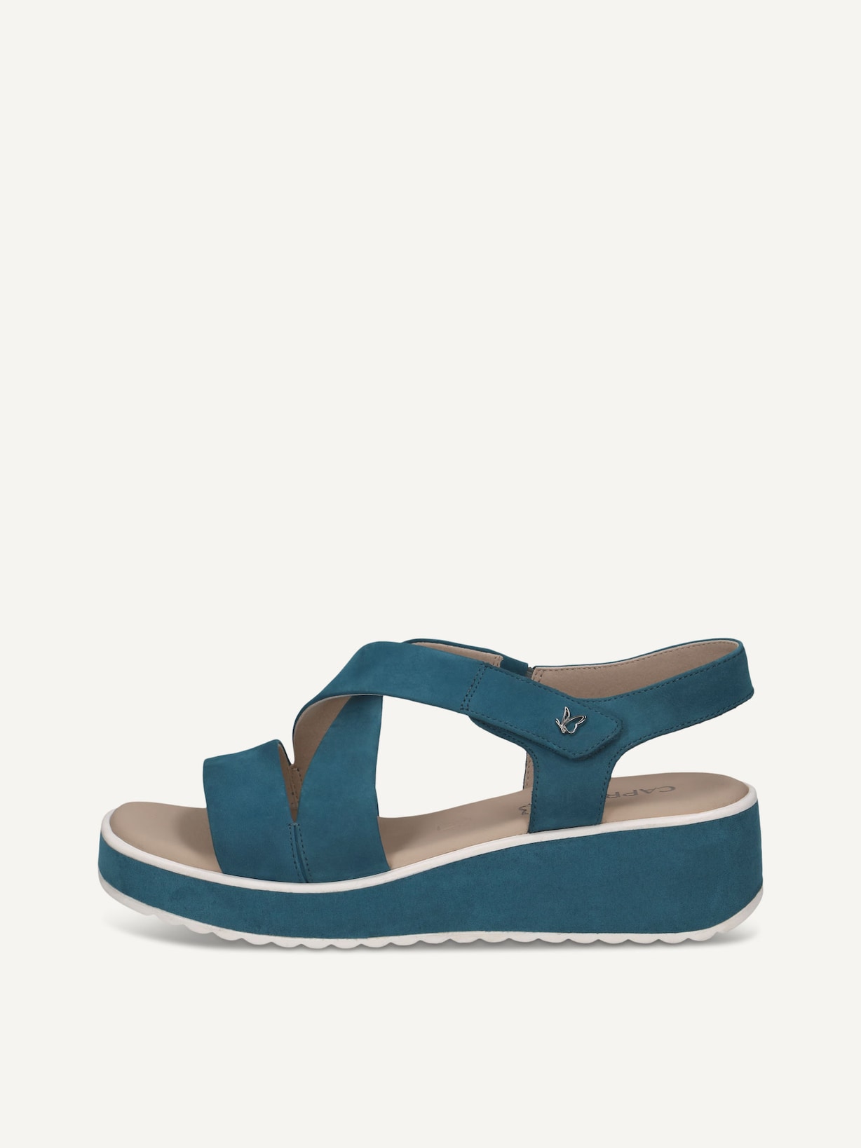 Caprice, Sandale en cuir - bleu BLUE NUBUC, image 1 sur 5