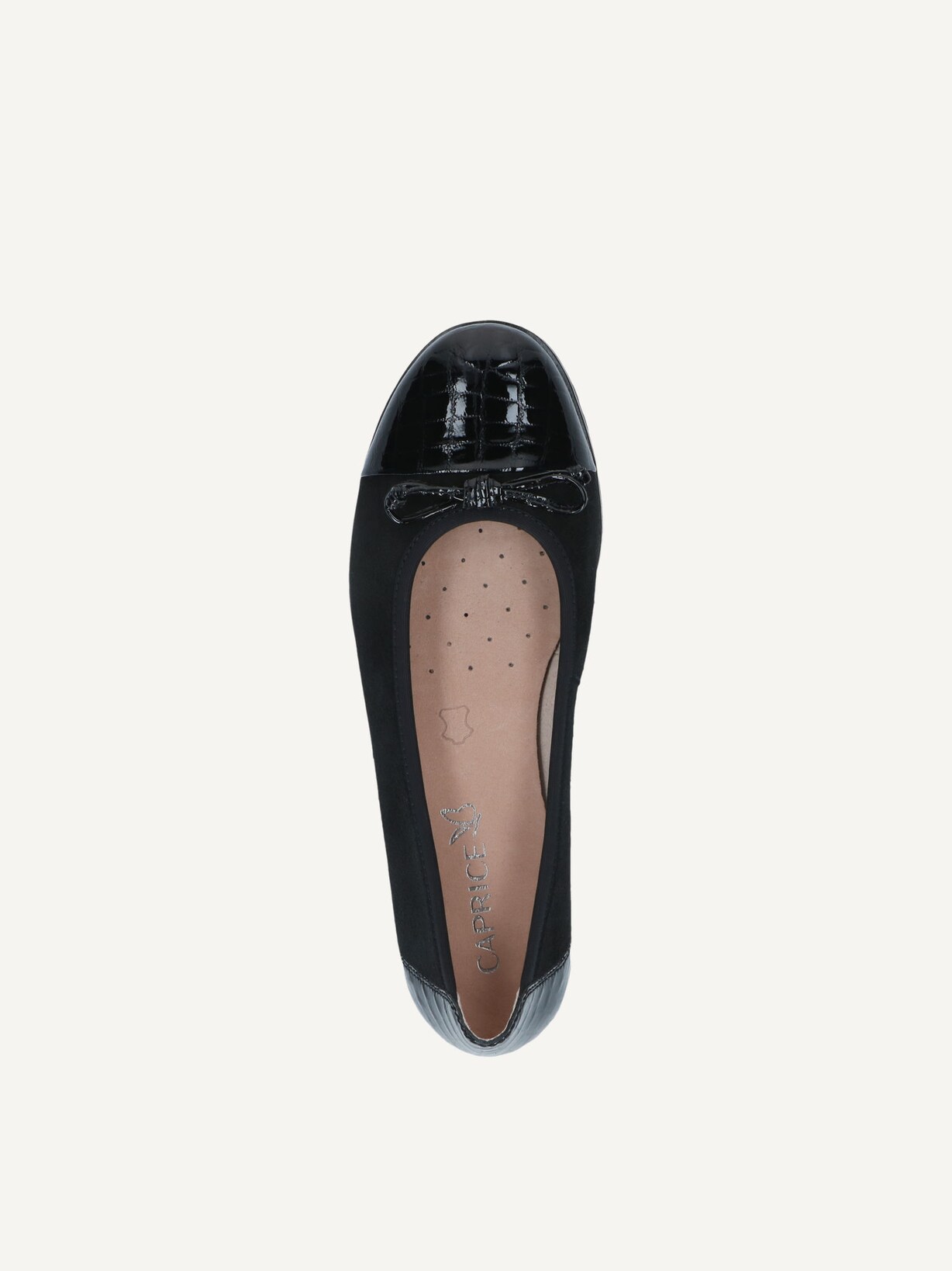 Caprice, Ballerina - nero BLK CROCO COMB, immagine 4 di 5