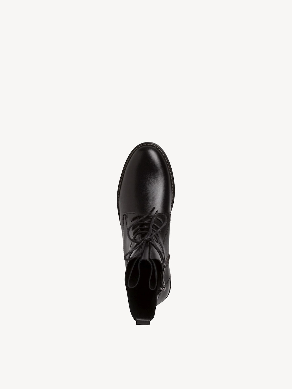 Marco Tozzi, Leren Enkellaarsje - zwart BLACK, afbeelding 6 van 7