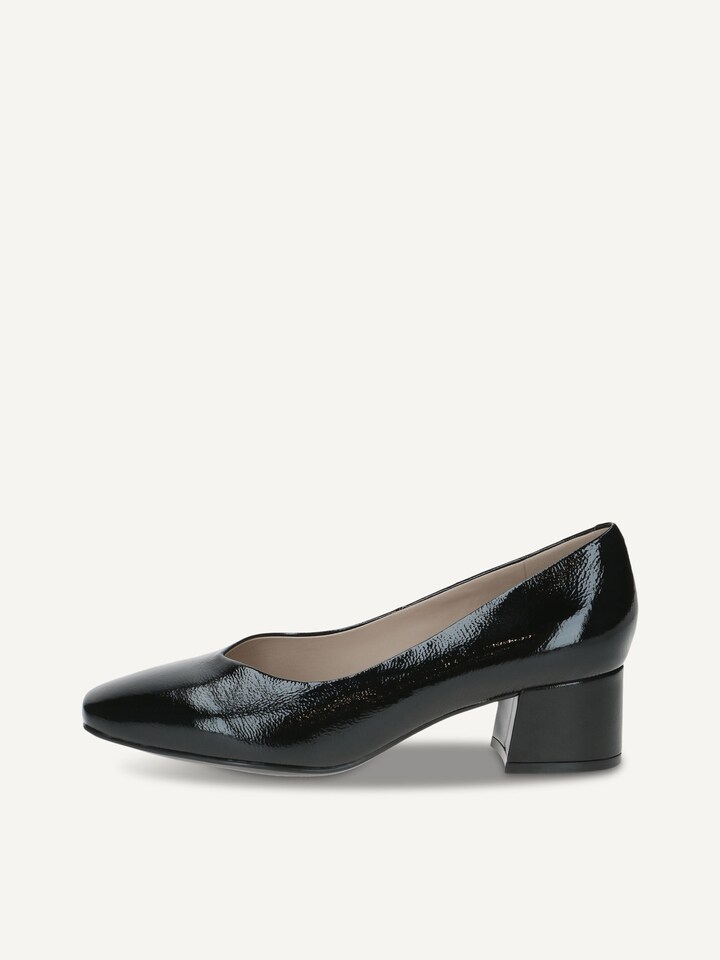 Caprice, Escarpin en cuir - noir BLACK NAPLAK