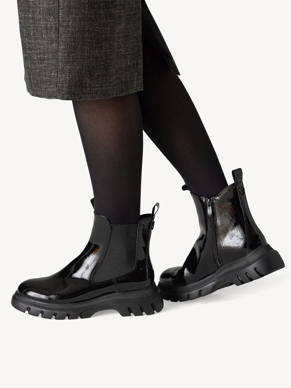 Marco Tozzi, Chelsea boot - black BLACK PATENT, image 2 of 7