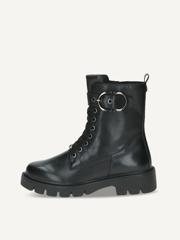 Caprice, Bottine en cuir - noir doublure chaude BLACK NAPPA