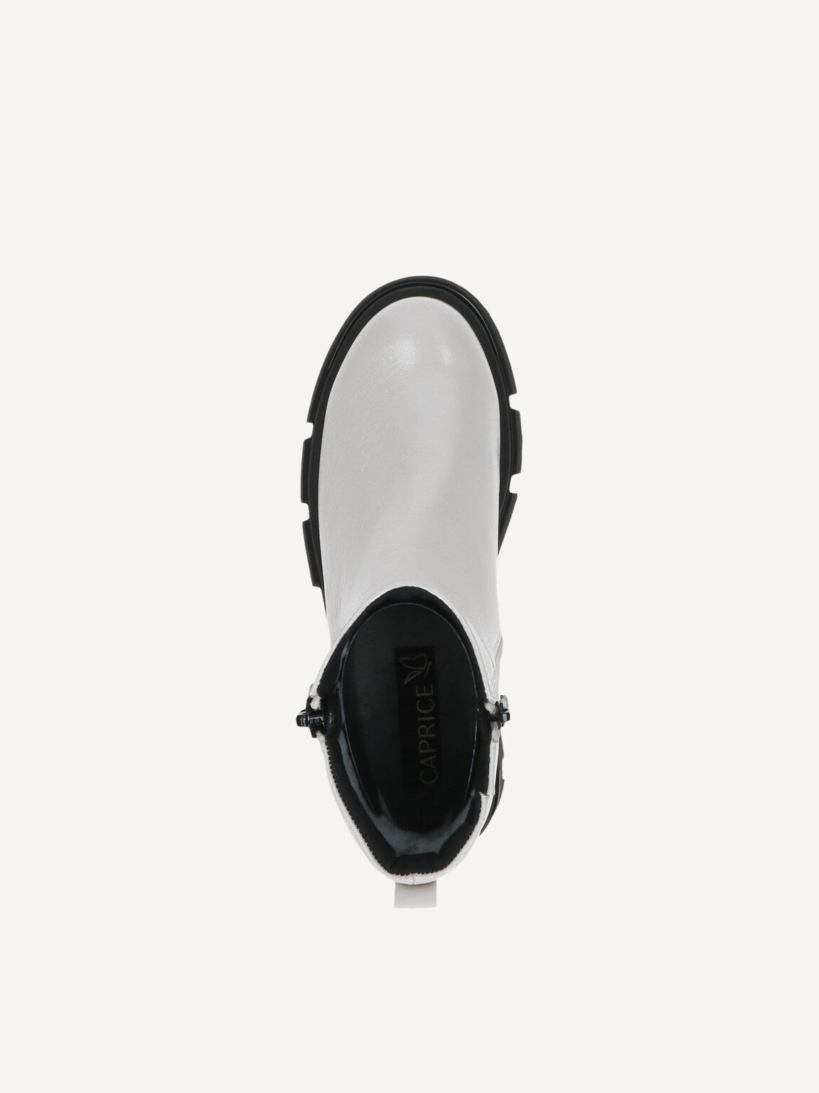 Caprice, Leather Bootie - white WHITE NAPLAK, image 5 of 5
