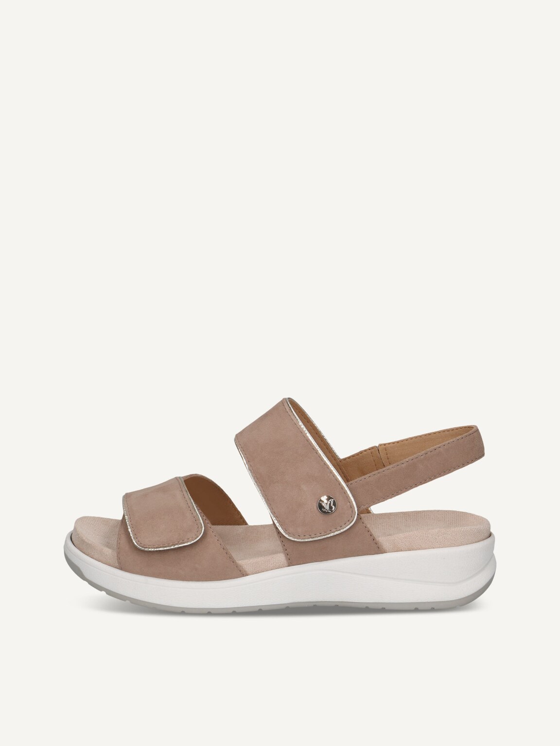 Caprice, Heeled sandal - brown BARK SUEDE, image 2 of 5