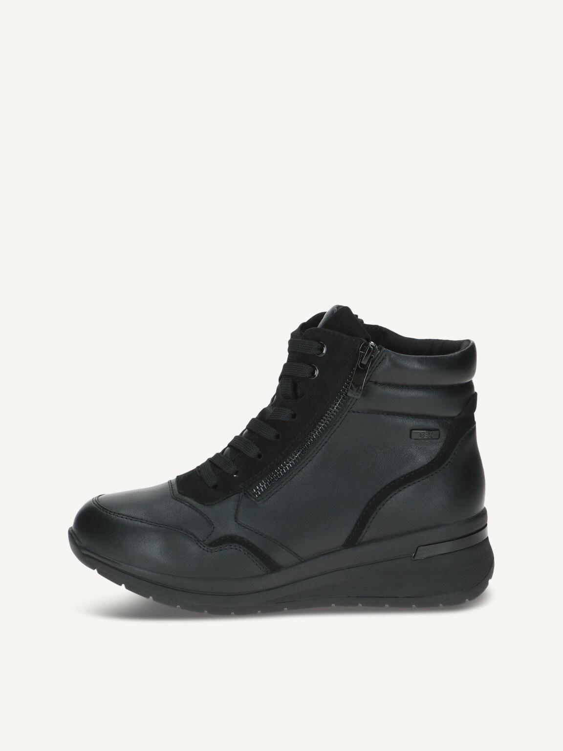 Caprice, Leather Bootie - black warm lining BLACK NAPPA CO, image 2 of 5
