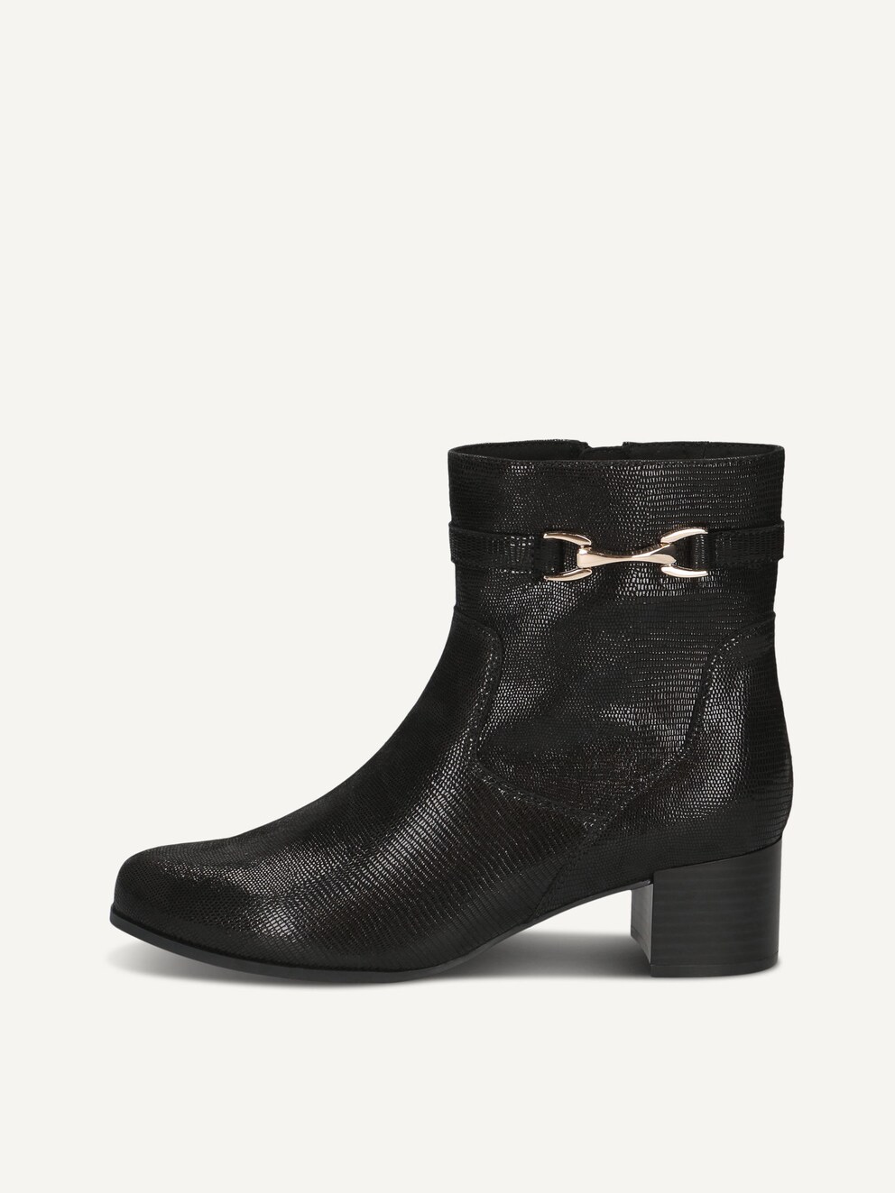 Caprice, Bottine en cuir - noir BLACK REPTILE, image 1 sur 5