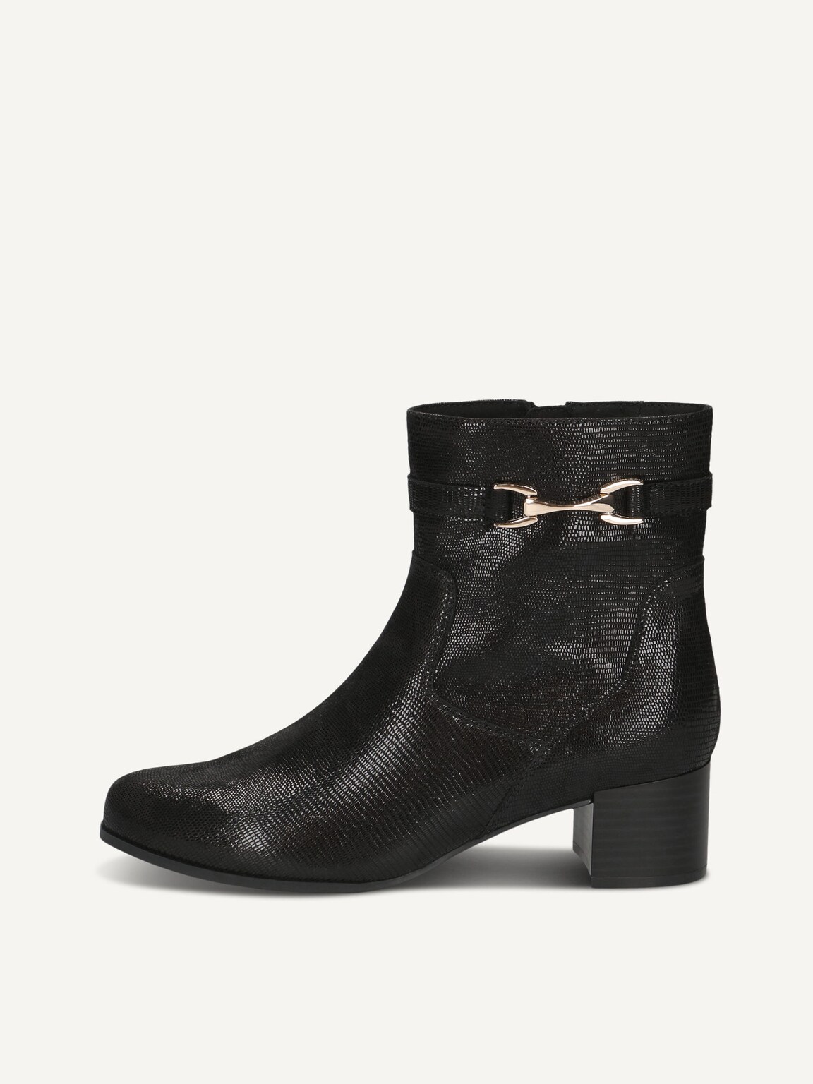 Caprice, Leather Bootie - black BLACK REPTILE, image 2 of 5