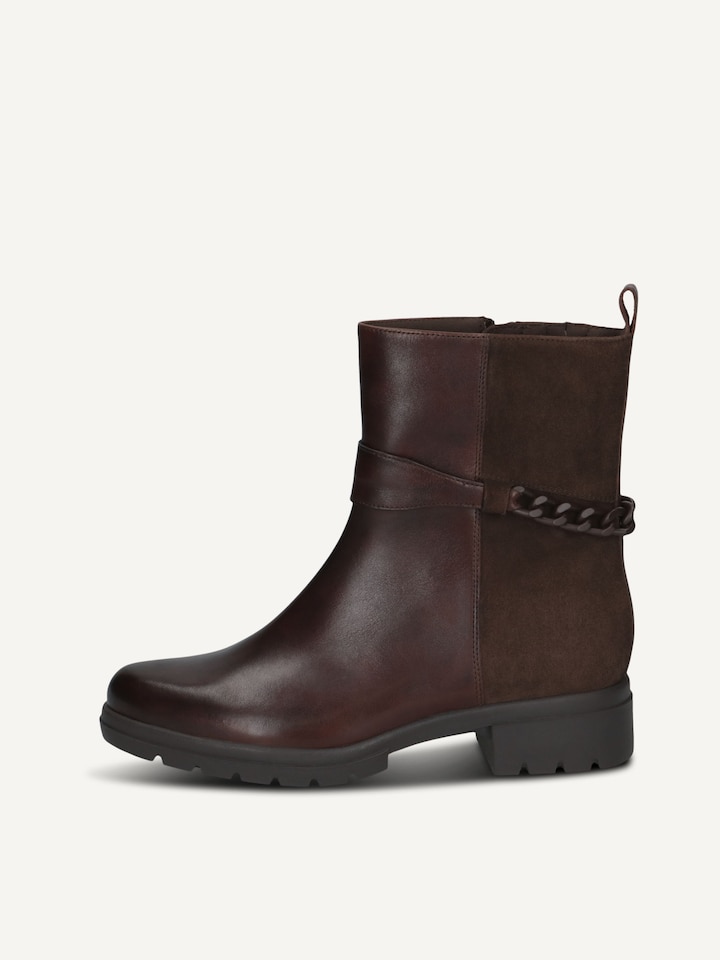 Caprice, Lederstiefelette - braun DK BROWN COMB