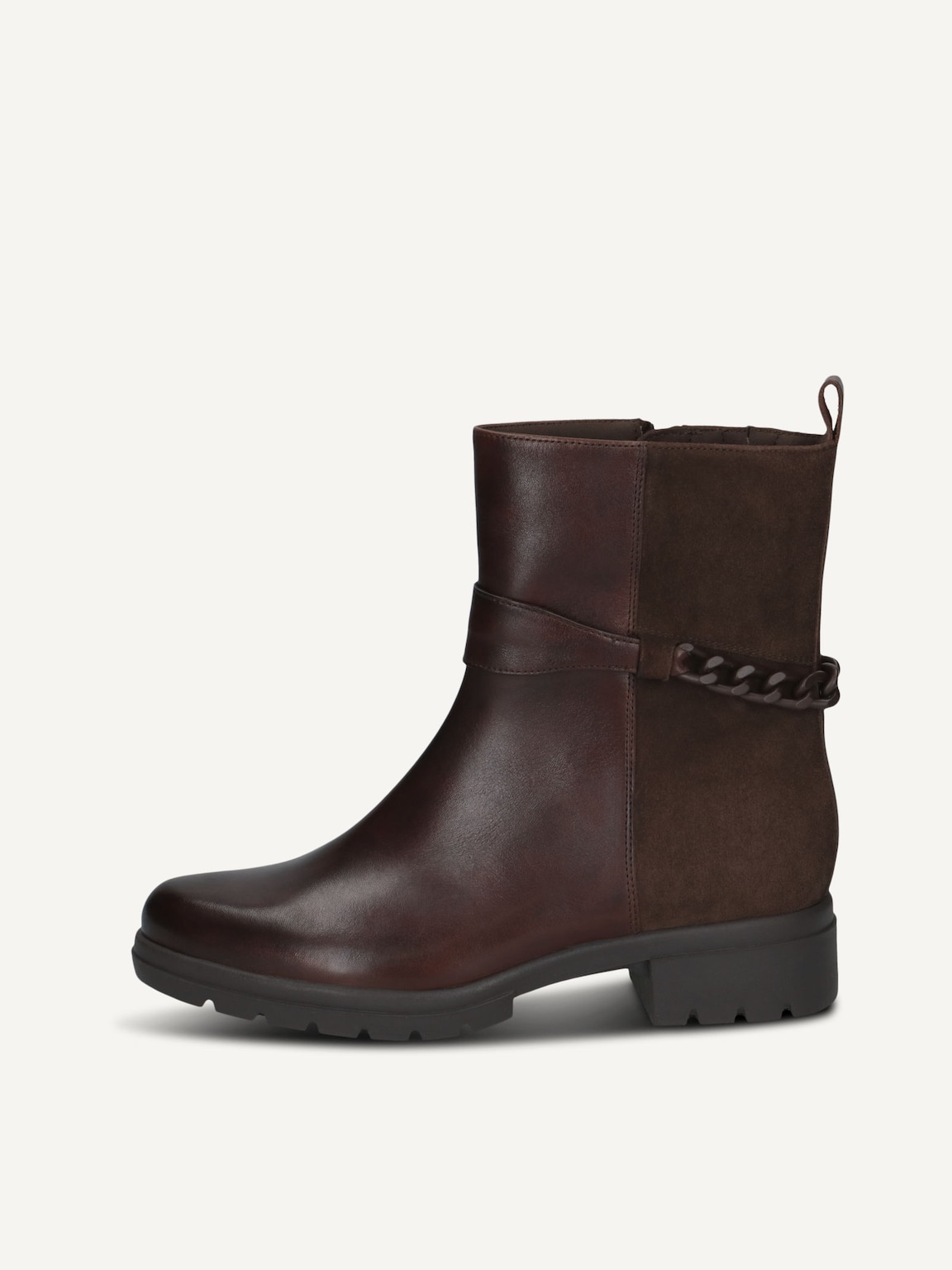 Caprice, Leather Bootie - brown DK BROWN COMB, image 2 of 5