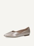 Not selected, Caprice, Leather Ballerina - brown TAUPE METALLIC