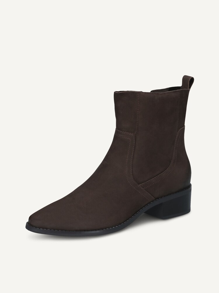 Caprice, Leather Bootie - brown DK BROWN NUBUC, image 3 of 6