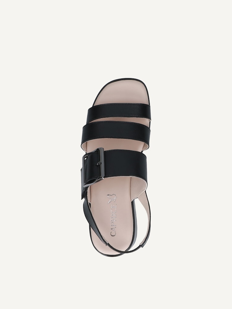 Caprice, Sandale en cuir - noir BLACK NAPPA, image 4 sur 5
