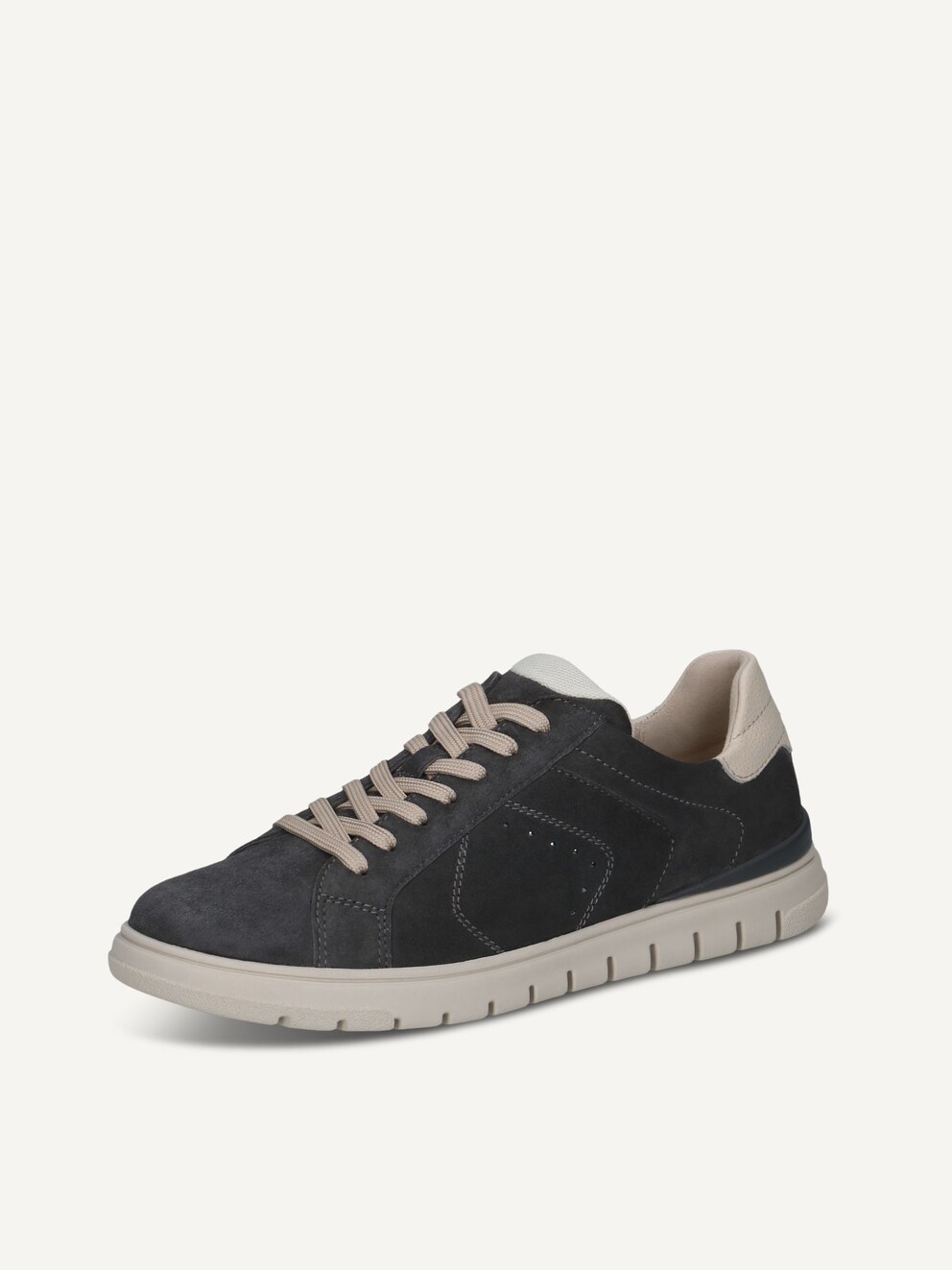 Caprice, Leather Sneaker - grey DK GREY COMB, image 3 of 6