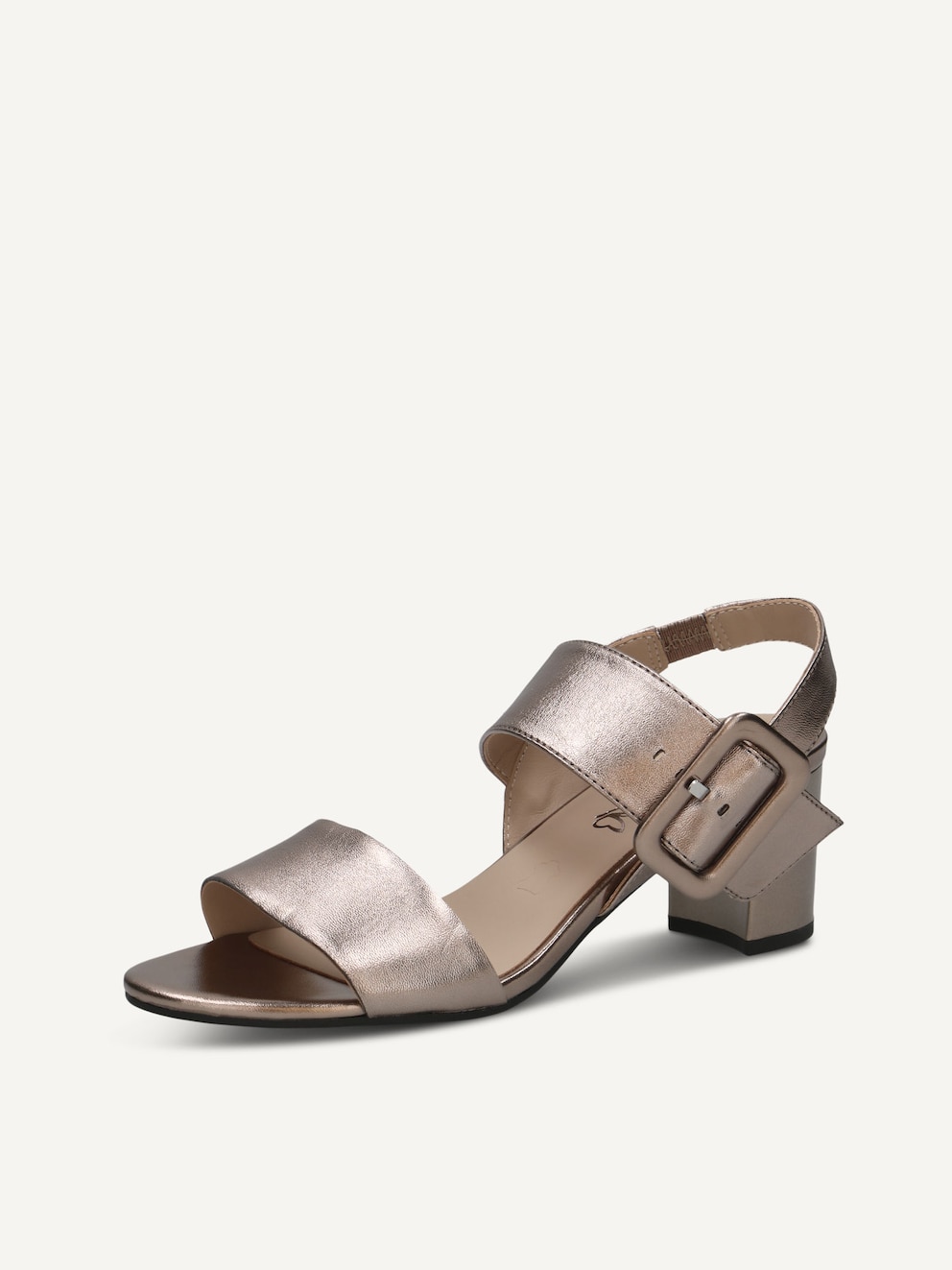 Caprice, Sandale à talon en cuir - métallique BROWN METALLIC, image 2 sur 5