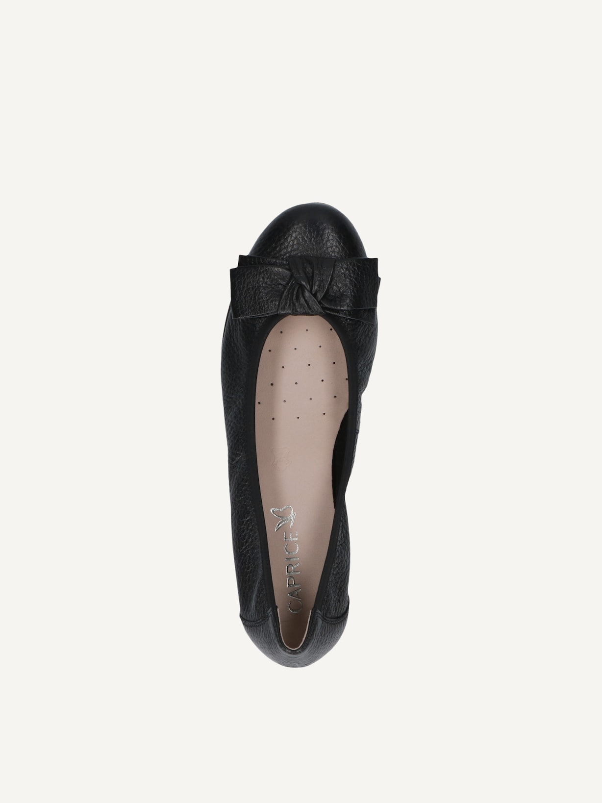 Caprice, Ballerine en cuir - noir BLACK DEER, image 4 sur 5