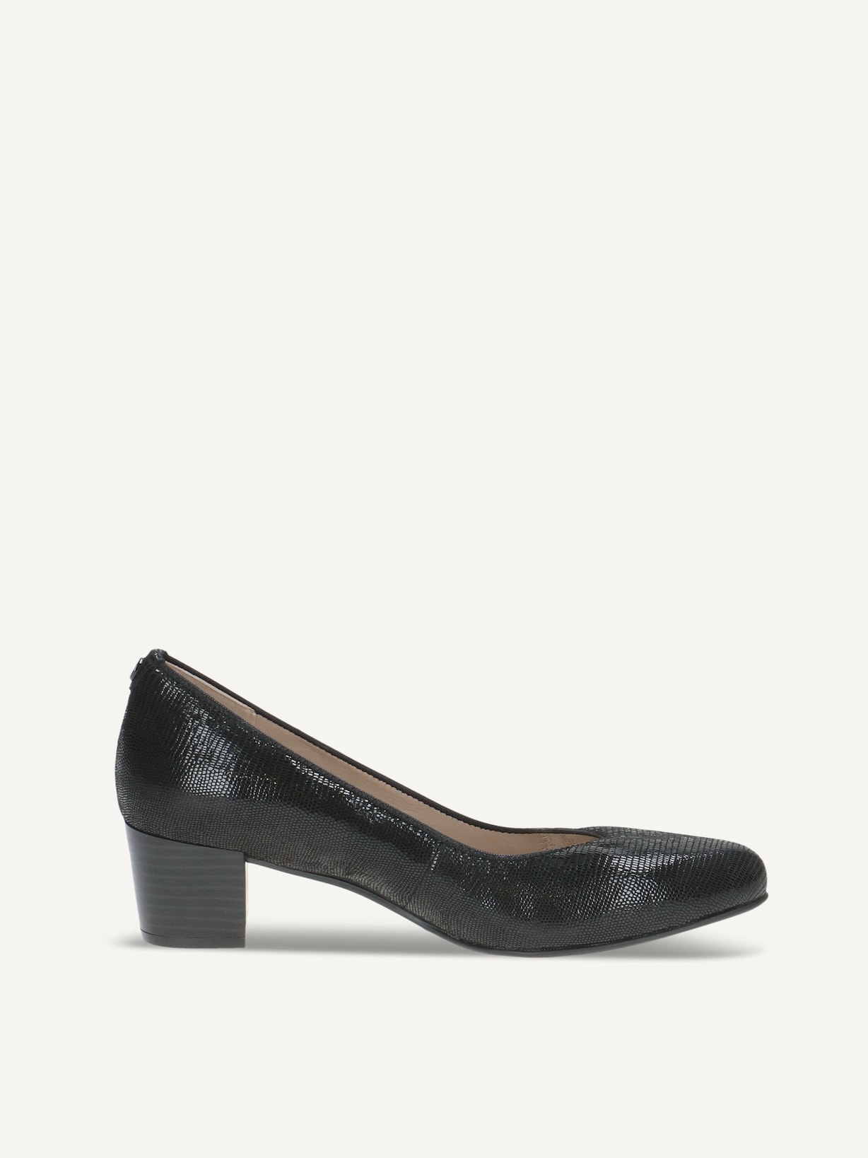Caprice, Escarpin en cuir - noir BLACK REPTILE, image 3 sur 5