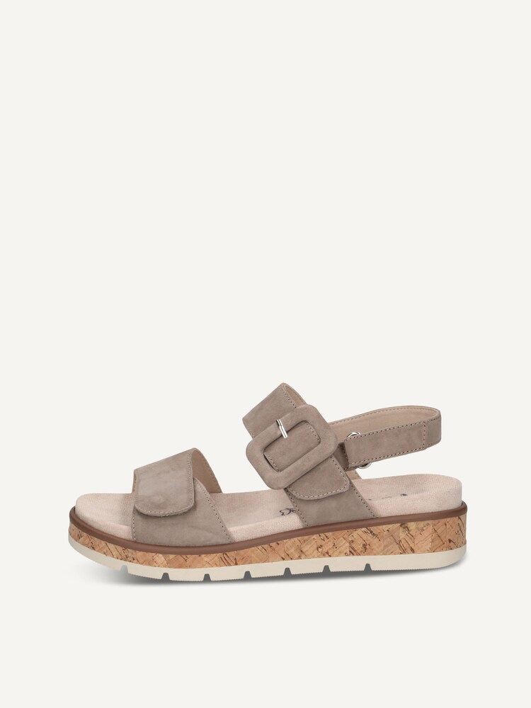 Caprice, Leather Sandal - brown TAUPE SUEDE, image 4 of 7