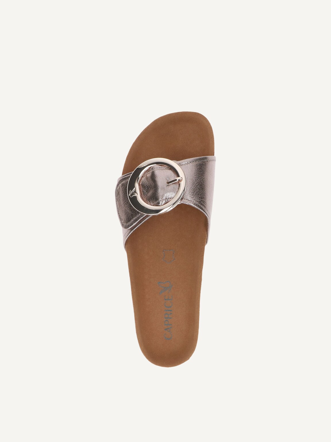 Caprice, Leather Mule - brown TAUPE METALLIC, image 5 of 5