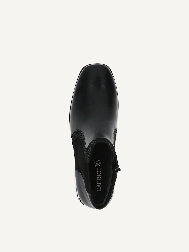 Caprice, Bottine en cuir - noir BLACK COMB, image 4 sur 5